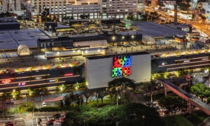 vista área do Shopping Metrople