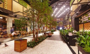 Área gourmet Parque D. Pedro Shopping