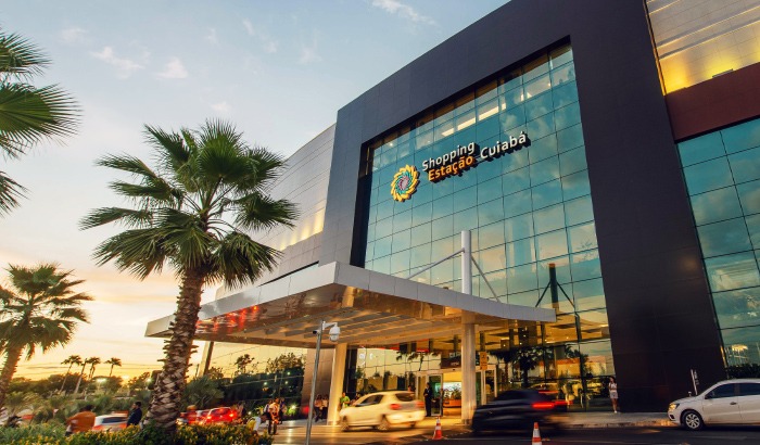 Fachada do Shopping Estação Cuiabá