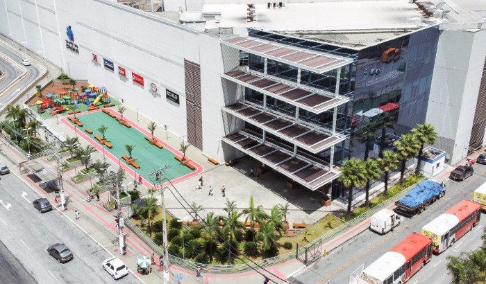 Vista área do Shopping Estação BH